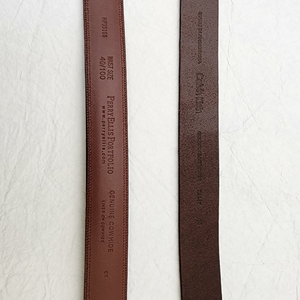 Men's belts, size 40, lot of 2 - Picture 3 of 12